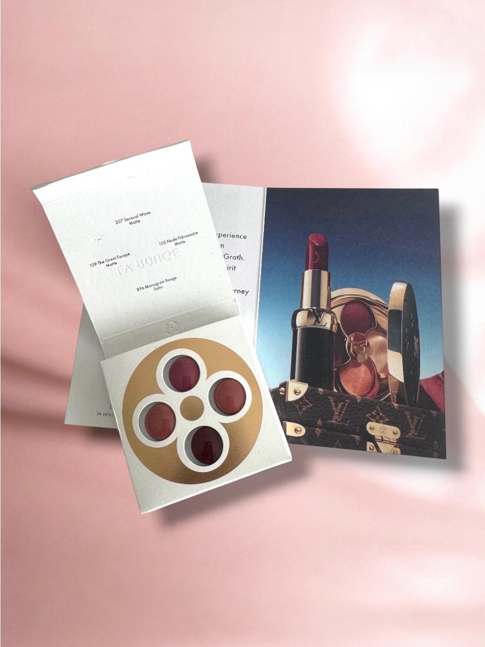 🆕💕Louis Vuitton La Beauté Rouge à lèvres Lipstick Quad: 3 Matte & 1 Satin